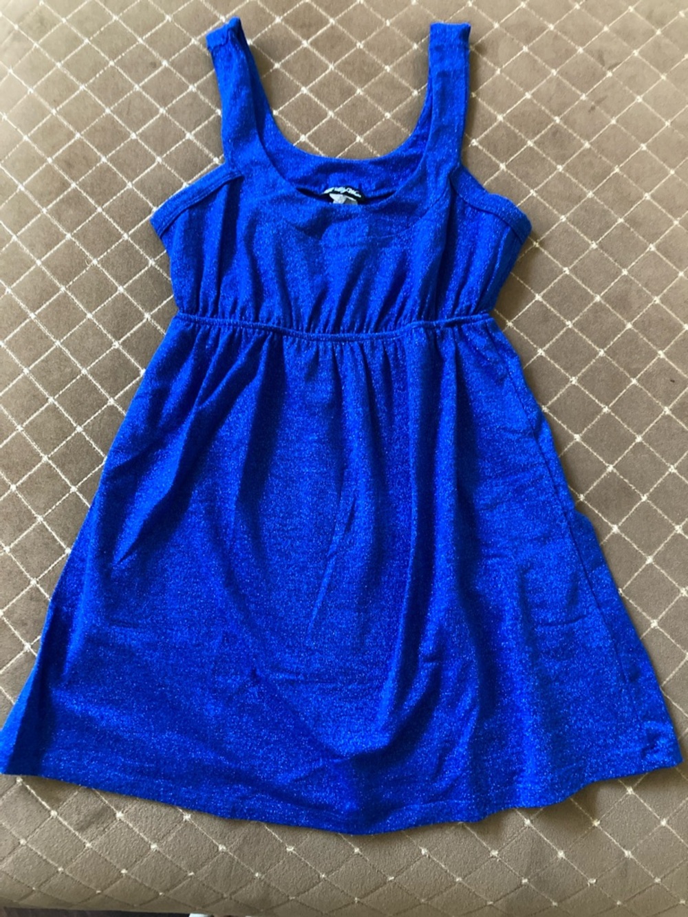 Lily White Royal Blue Sparkle Tank Top